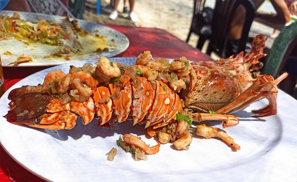 Grilled lobster
