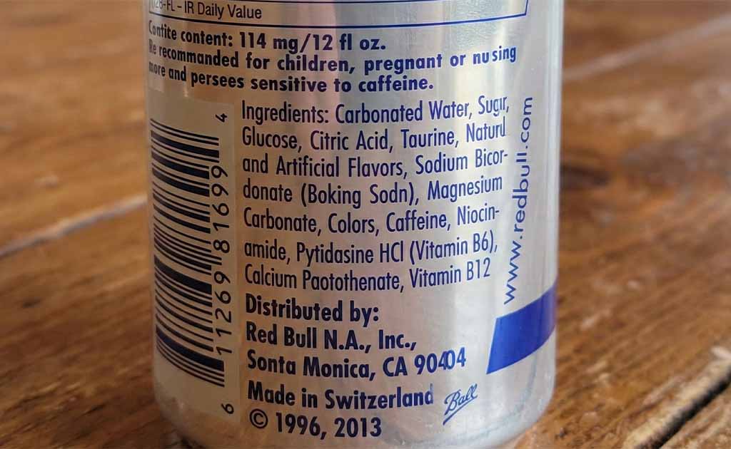 RedBull Ingrediants. Is RedBull Halal?