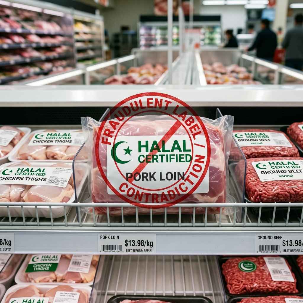 Fraud Halal Pork Certification/Branding