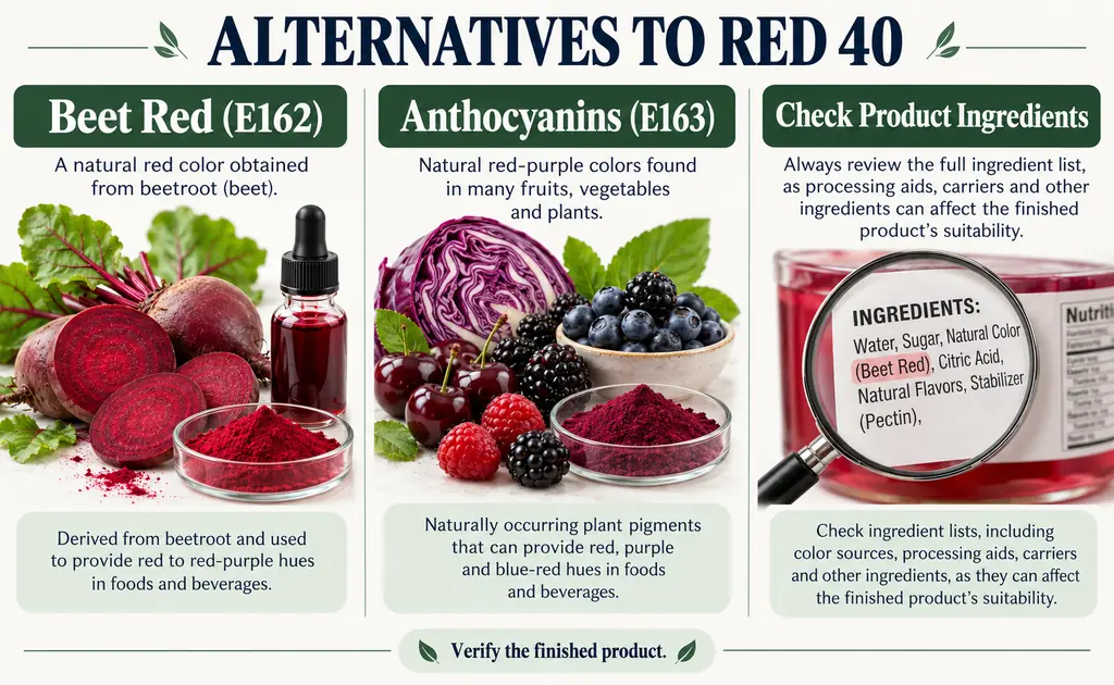 Alternatives of Red 40