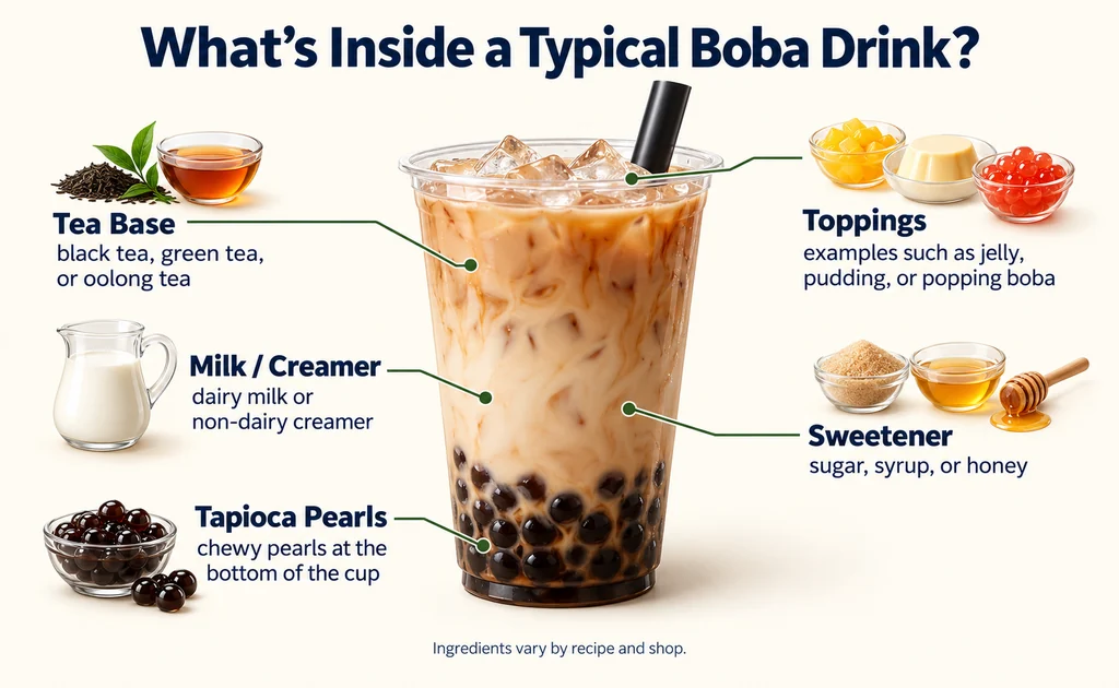 what is boba made of